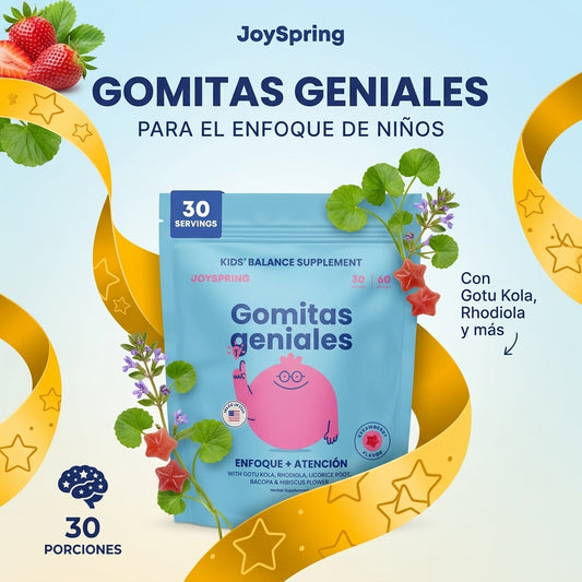GENIUS GUMMIES- FOCUS + ATENCIÓN en niños